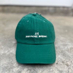 👑 Basquiat Dad Hat Crown Pineneedle Green NWT Jean Michel Basquiat